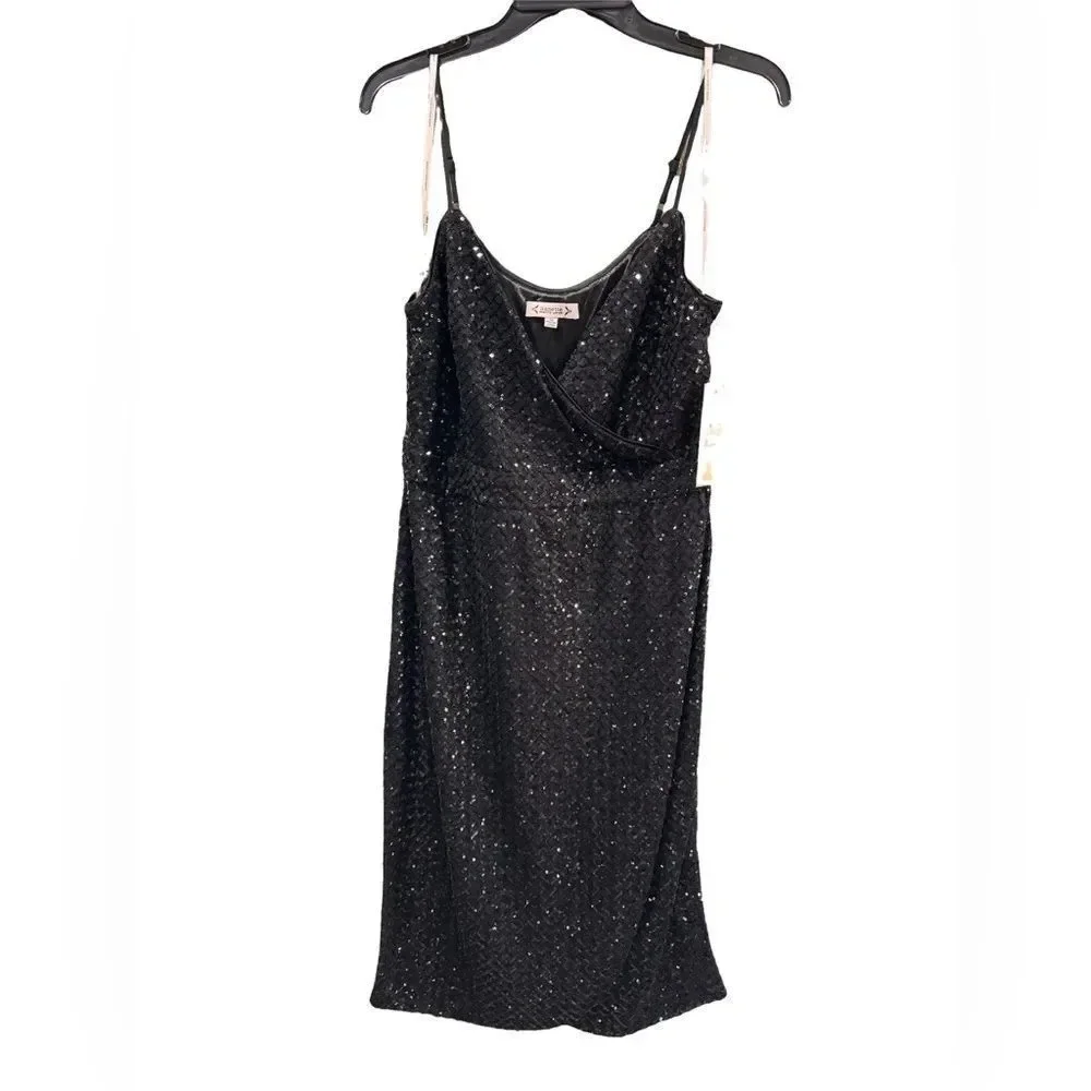 Nanette Lepore Sequin Holiday Dress Cocktail Sz 12 NWT MSRP $198 - Picture 3 of 5